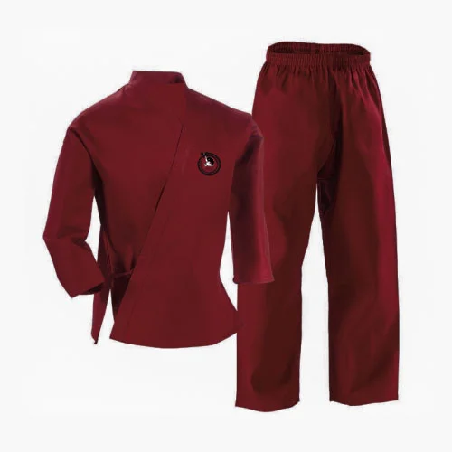 Dark Red Personalized Martial Art Suit